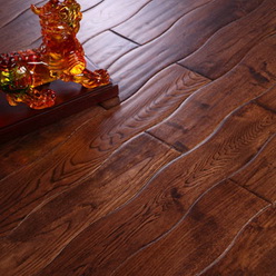 Curved Handscraped Oak Flooring